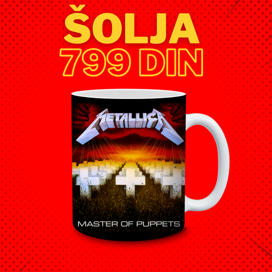 Metallica Master of Puppets Šolja