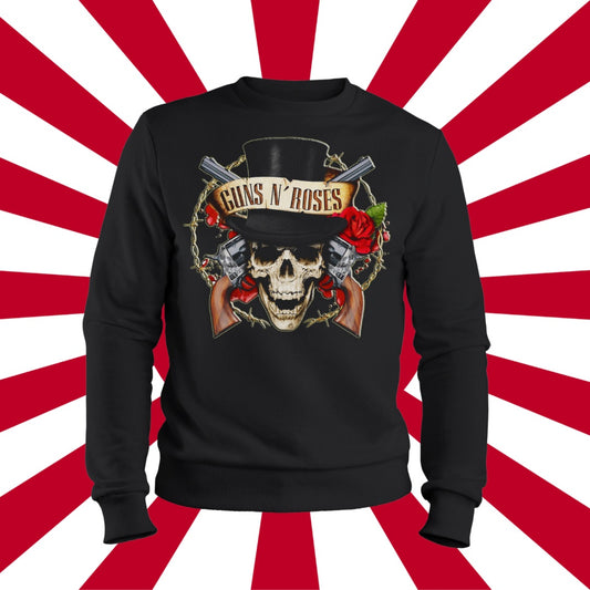 Duks bez kapuljače Guns and Roses Skull